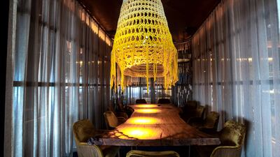 The private room can seat up to 12. Victor Besa / The National