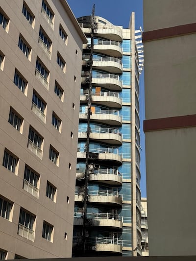 A fire broke out in an apartment building in Dubai's Al Barsha area early on Tuesday. Photo: Dubai Civil Defence.
