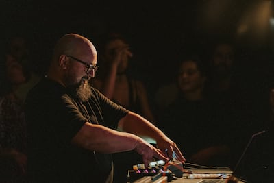 An artist at work