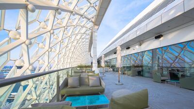 Outside seating area at the W Hotel on Yas Island. Courtesy DCT-Abu Dhabi