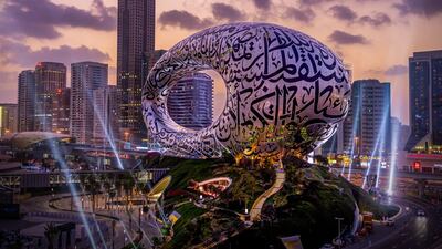 The Museum of the Future, with its remarkable architecture, has quickly become a highlight for visitors to Dubai. Photo: DTCM