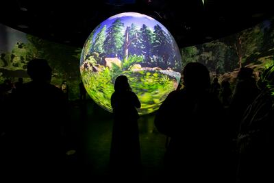 A 360-degree theatre at the Japan pavilion. Ruel Pableo for The National
