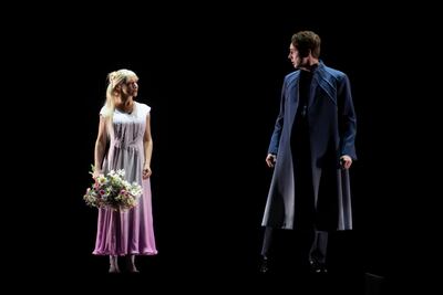 Sabine Devieilhe and Huw Montague Rendall play the title roles in Pelleas et Melisande. Photo: Benoite Fanton /ONP